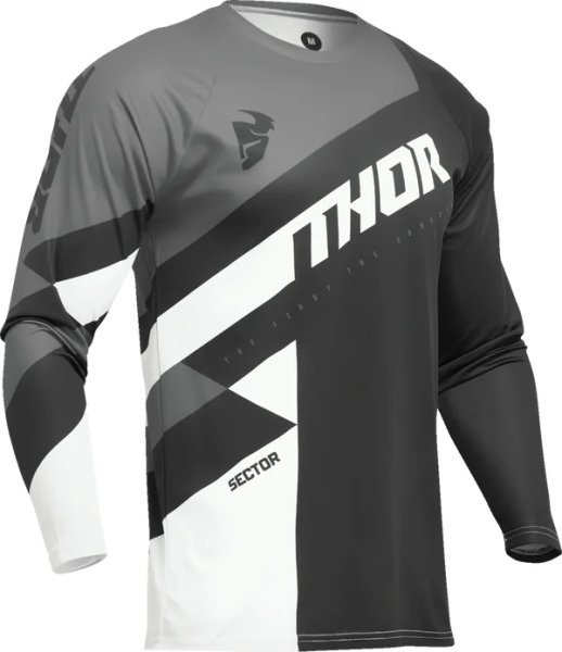 Tricou Thor Sector Checker Black/Gray L, 1, nordicamoto.ro