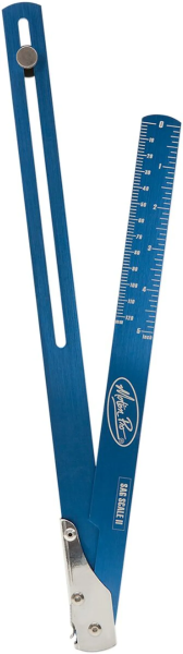 Sag Scale II mérőszalag, eloxált, kék, 3, nordicamoto.ro