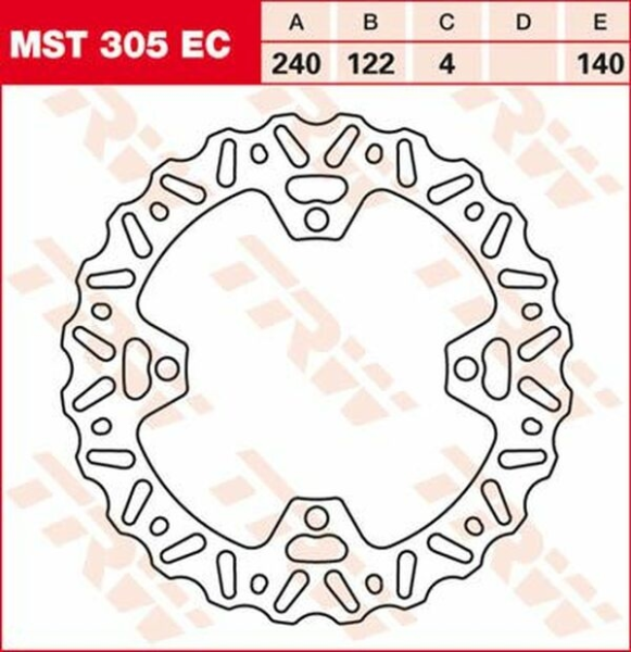 Ec Cross Design acél féklemez, 2, nordicamoto.ro