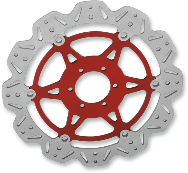 Vr Series Vee-rotor Red, Silver, Stainless Steel, 1, nordicamoto.ro