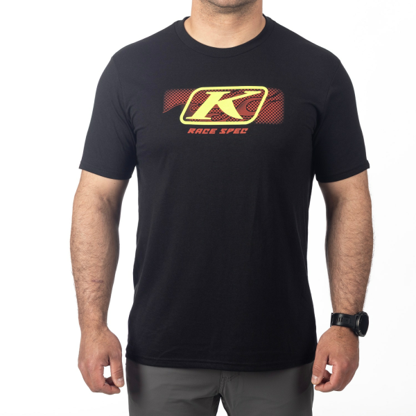 Klim Race Spec SS T fekete póló – Hi-Vis, 1, nordicamoto.ro