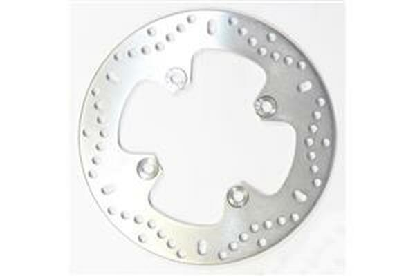 Round Hpsr Solid Brake Rotor Silver, Stainless Steel, 1, nordicamoto.ro