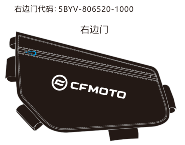GEANTĂ UȘĂ UTV CFMOTO ZFORCE 950/950 HO/950 HO EX/1000 NEGRU, 8, nordicamoto.ro