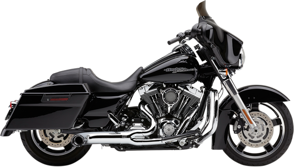 Turn Out 2-into-1 Exhaust System Chrome, 2, nordicamoto.ro