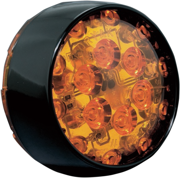 Lens Bull Led Amb T/s Blk, 1, nordicamoto.ro