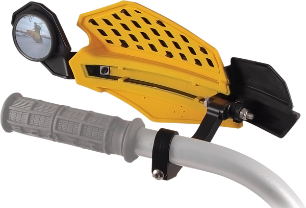 Star Series Mirror Black, Yellow, 3, nordicamoto.ro