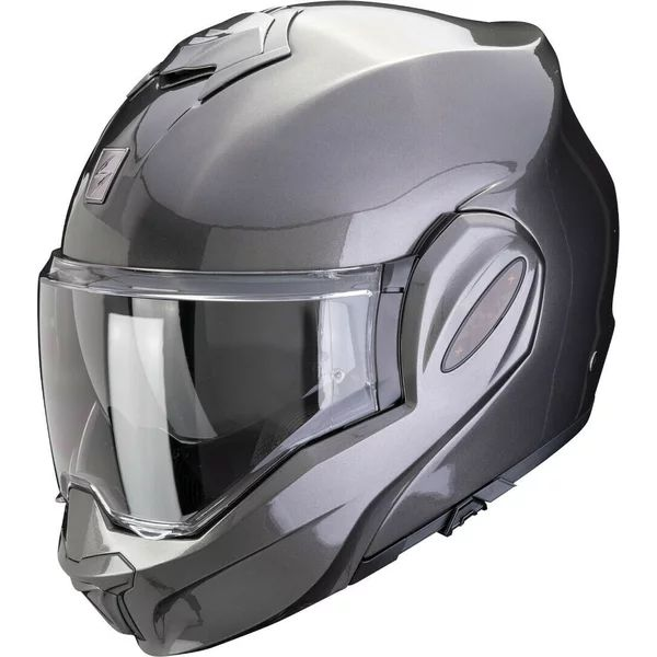 SCORPION EXO-TECH EVO PRO SOLID XL moduláris, hátrafelé nyitható sisak, világosszürke, 5, nordicamoto.ro