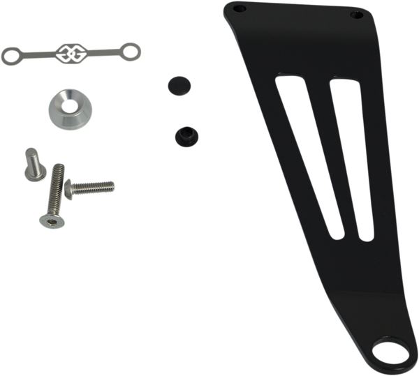 Exhaust Holder-kit Black, Powder-coated, 2, nordicamoto.ro
