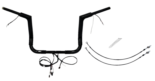 Plug & Play Ez Install 1-1/2(r) Flat Top Handlebar Kit Black, 2, nordicamoto.ro