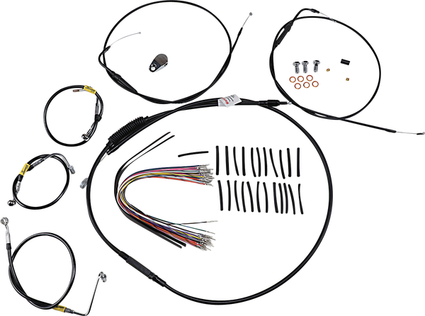 Control Kit For Early Touring Bikes With Bagger Bar Handlebars Black, 1, nordicamoto.ro