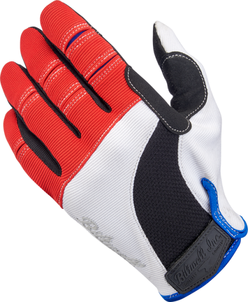 Biltwell Moto kesztyű, fekete/piros/fehér, L-es méret, 1, nordicamoto.ro