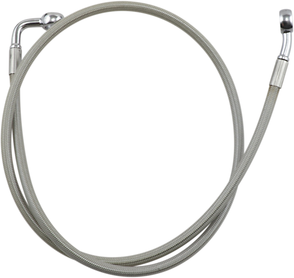 Extended Length Brake Line Silver Oversize [+152 mm (6'')], 1, nordicamoto.ro