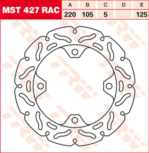 Contoured Fixed Brake Rotor, 2, nordicamoto.ro