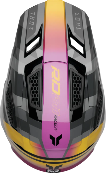 Casca Thor Fleet Camber Fekete/Rózsaszín/Sárga M, 2, nordicamoto.ro