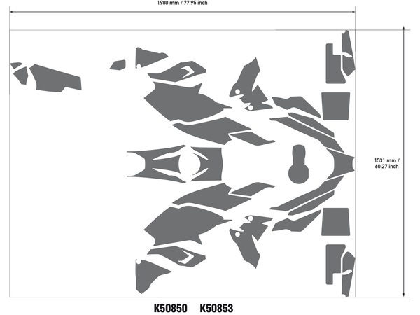Decal Kit Blue, White, 5, nordicamoto.ro