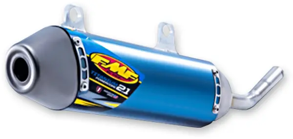 Powercore 2.1 Shorty hangtompító, kék eloxált, 1, nordicamoto.ro