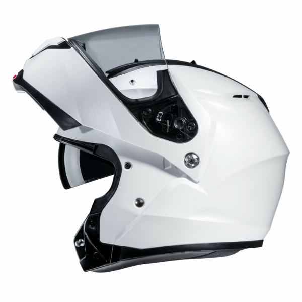 Casca HJC C91 Solid Alb XL, 3, nordicamoto.ro