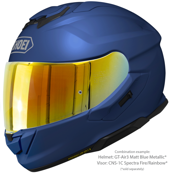 SHOEI GT-AIR3 teljes arcú sisak, matt metálkék, L-es méret, 6, nordicamoto.ro