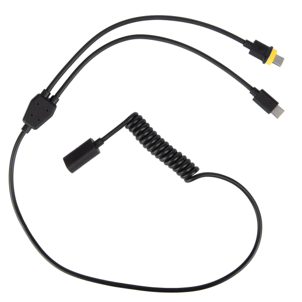 eFire Goggle USB-C 2 az 1-ben hosszabbító kábel, fekete, 1, nordicamoto.ro