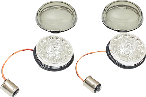 Probeam® Rear Red Ring Led Turn Signal Insert Chrome, 1, nordicamoto.ro