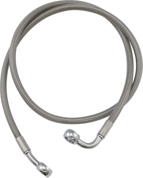 Extended Length Brake Line Silver Oversize [+152 mm (6'')], 1, nordicamoto.ro