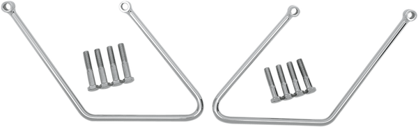 Chrome Saddlebag Support Brackets Silver, 1, nordicamoto.ro