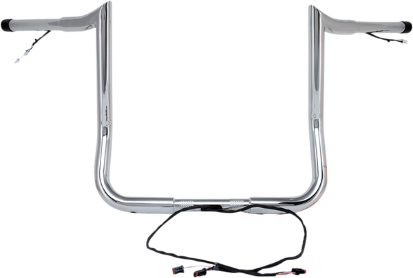 Pre-wired Monkey Bar Handlebar Silver, 2, nordicamoto.ro
