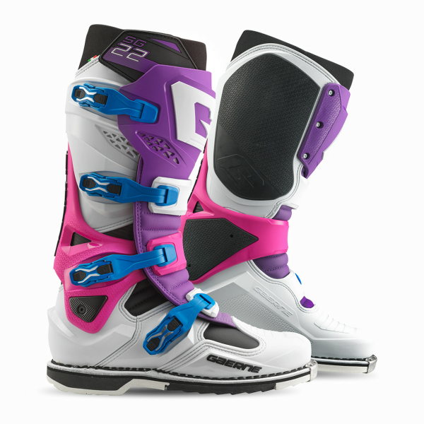 Gaerne SG-22 Enduro csizma, lila/fehér/rodamin, 9, nordicamoto.ro