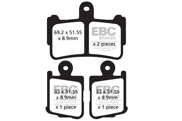Fa-hh Series Sindered Brake Pads, 2, nordicamoto.ro