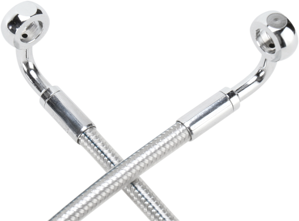 E-z Align Dot Braided Single Disc Front Brake Line Chrome, Sterling Chromite® Ii, 1, nordicamoto.ro