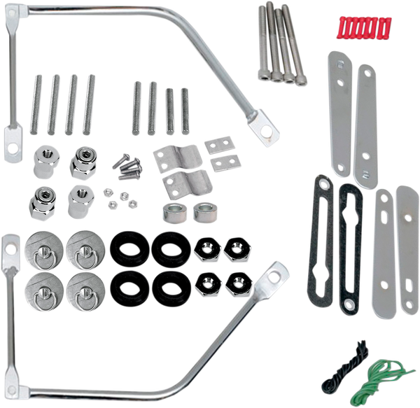 S4 Quick-disconnect Saddlebag Mounting Kit For Harley Silver, 1, nordicamoto.ro