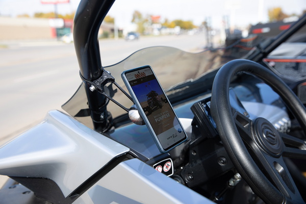 Roll Cage Phone Mount Black, 4, nordicamoto.ro