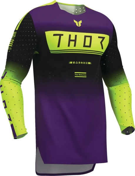 Thor Sportmode Geo póló – Mozgás/Sárga/Fekete XXL, 1, nordicamoto.ro