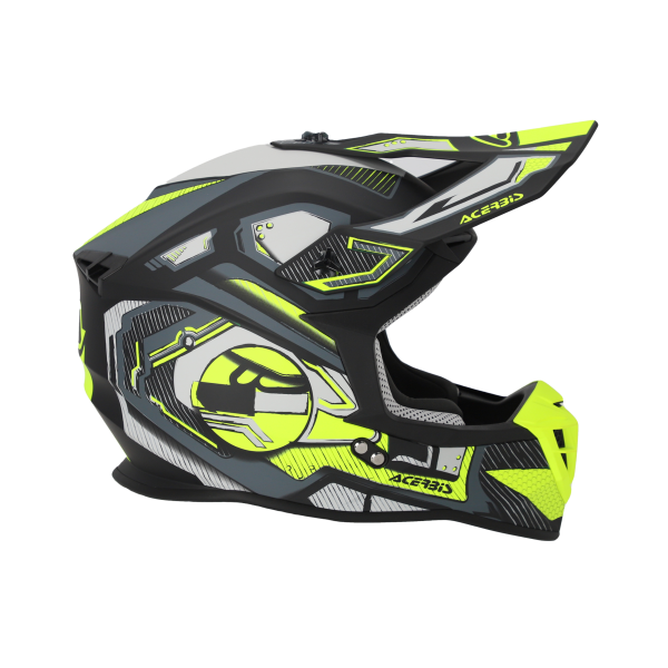 Acerbis Linear 22-06 sisak, fekete/fluo sárga, M méret, 5, nordicamoto.ro
