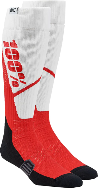 Sosete 100% Torque Comfort Moto  Red/White L/XL, 1, nordicamoto.ro