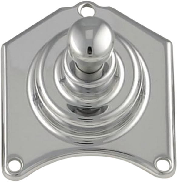 Solenoid End Cover With Starter Button Chrome, 1, nordicamoto.ro