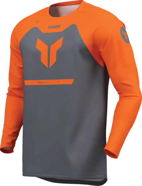Thor Ridemode Menace póló, szürke/narancssárga, 3XL, 2, nordicamoto.ro