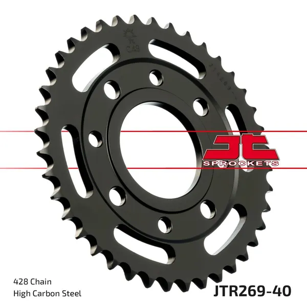 JT SPROCKETS Fekete hátsó lánckerék, 1, nordicamoto.ro