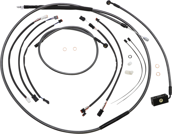 Karbonfibr Designer Handlebar Installation Kit Silver, 1, nordicamoto.ro