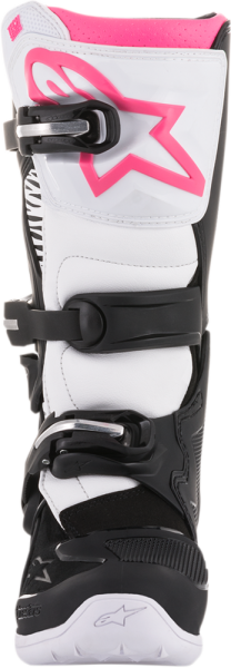 Alpinestar Stella Tech 3 női csizma, fekete-fehér-rózsaszín, 38,5-es méret, 12, nordicamoto.ro
