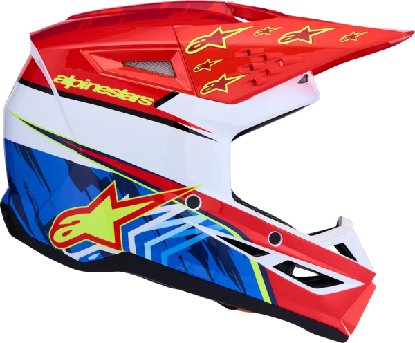 Alpinestars SM3 Falcon gyermek sisak, piros/fehér/kék, S-es méret, 7, nordicamoto.ro