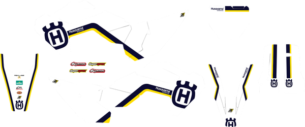 Graphic Kit Retro With Seat Cover White, 3, nordicamoto.ro
