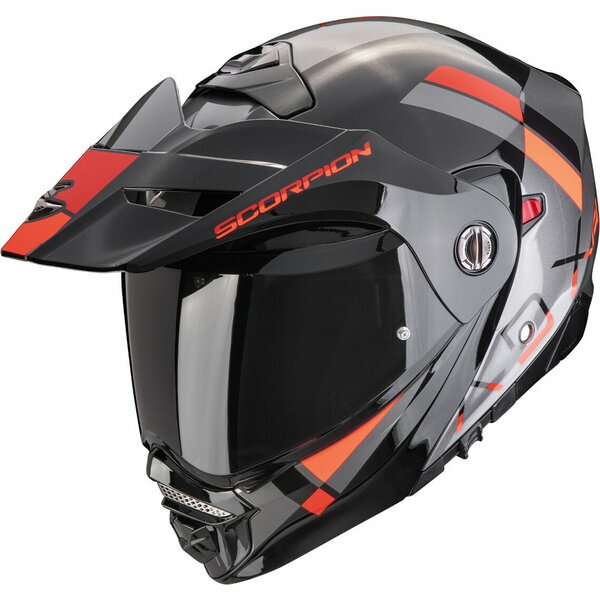 SCORPION ADX-2 GALANE felhajtható túra-/kalandmotoros sisak, matt fekete/ezüst, XS méret, 5, nordicamoto.ro