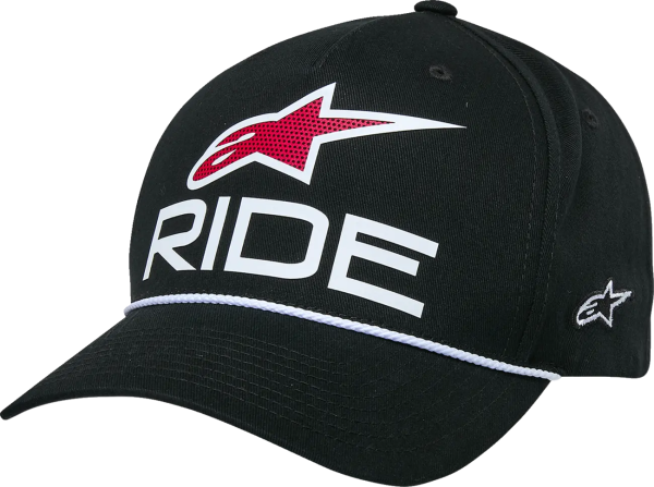 Ride Comp ívelt karimájú snap-sapka, fekete  EGY MÉRET, 1, nordicamoto.ro