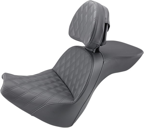 Explorer Lattice Stitch Seat Black, 1, nordicamoto.ro