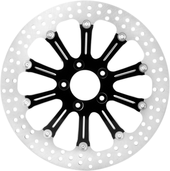 Two-piece Brake Rotor Black, Silver, Matte, 1, nordicamoto.ro