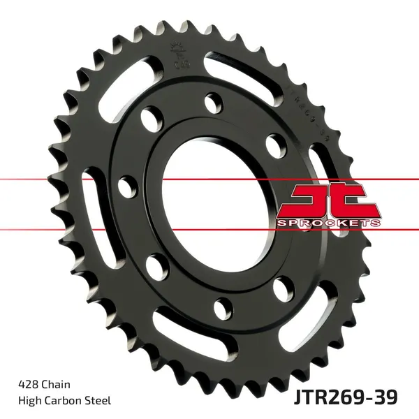 JT SPROCKETS Fekete hátsó lánckerék, 1, nordicamoto.ro