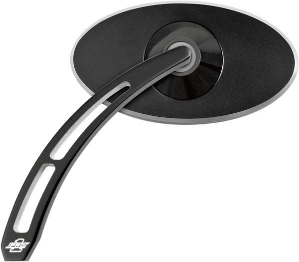 Billet Aluminum Mirrors With Clear Glass Black, 1, nordicamoto.ro