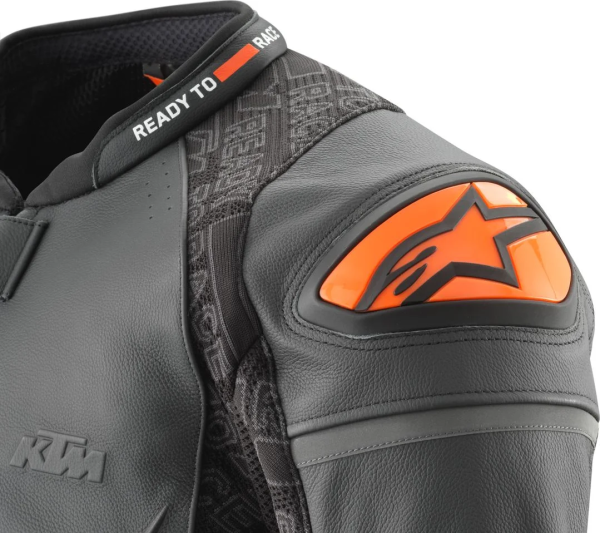 KTM HELICAL fekete bőrdzseki, 54-es méret, 4, nordicamoto.ro