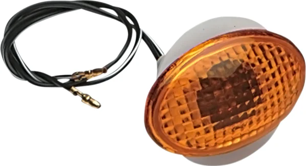 Flat Oval Marker Lights Amber, 1, nordicamoto.ro